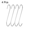 Unique Bargains 304 Stainless Steel S-shaped Butcher Hook Meat Hooks and Hangers - 3 of 4