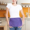Dalix Waist Aprons Commercial Restaurant Home Bib Spun Poly Cotton Kitchen (3 Pockets) - 4 of 4