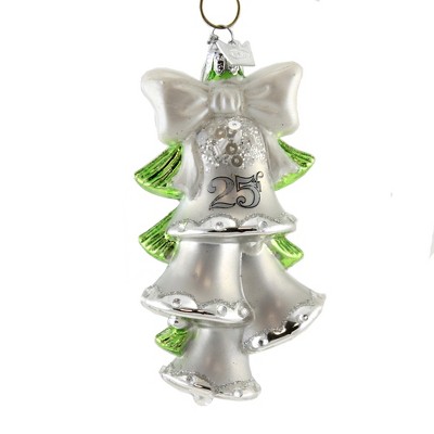 Noble Gems 4.75 In Anniversary Bell Marriage Vows Love Christmas Tree Ornaments