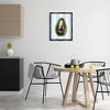 Stupell Industries Disco Avocado on Blue Black Framed Floater Canvas Wall Art - 2 of 4