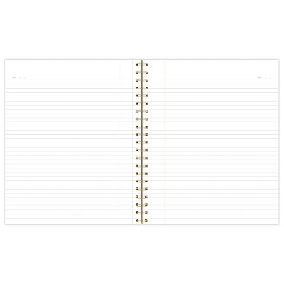 Sugar Paper Essentials 100pg Ruled Notebook 11&#34;x9.625&#34; Spiral White Dot