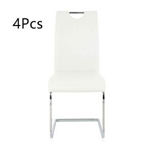 Anybear Modern Dining Chairs with Faux Leather Padded, Set of 4 - 1 of 4