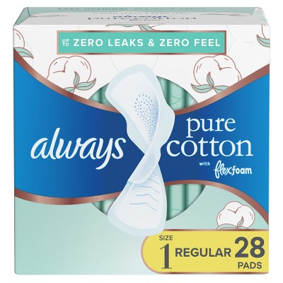 Always Infinity Regular Absorbency Pads With Wings - Unscented - Size 1 -  18ct : Target