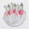 Big Dot of Happiness 1st Birthday Girl - Fun to be One - First Birthday Party Paper Napkin Holder - Napkin Rings - Set of 24 - 3 of 4