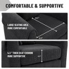Lazy Chair with Ottoman, Modern Lounge Accent Chair with Armrests and a Side Pocket - 4 of 4