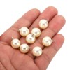 Unique Bargains Plastic Bulk Elegant DIY Crafts Jewelry Making Pearl Pendant 100 Pcs - 3 of 4