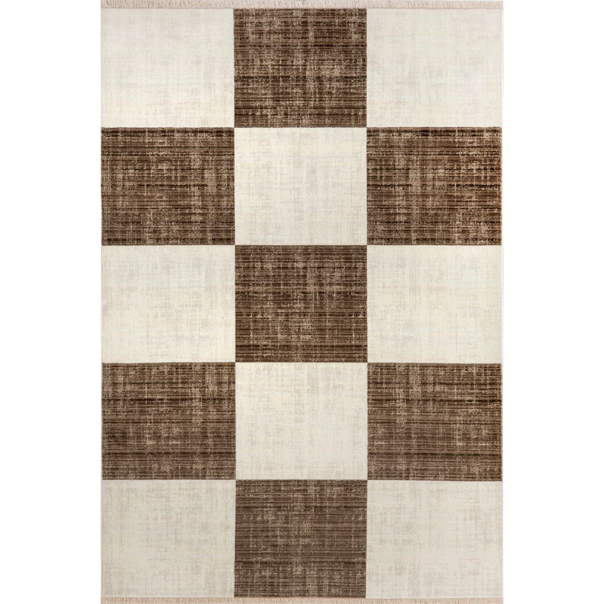 Nuloom Aspen Checkerboard Fringed Area Rug