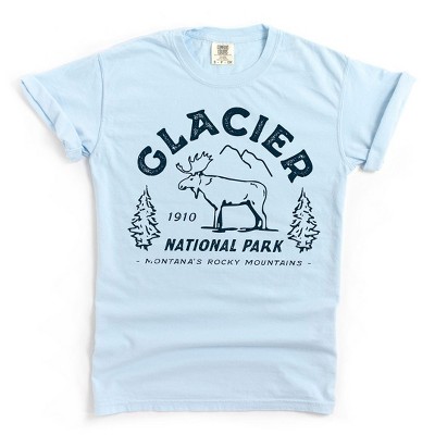 Simply Sage Market Women's Vintage Glacier National Park Short Sleeve Garment Dyed Tee