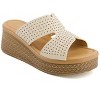 Andrea Women's Wedge Platform Slide Sandals 67332 - 2 of 4