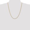 Black Bow Jewelry 2.25mm, 14k Yellow Gold Diamond Cut Solid Rope Chain Necklace - 2 of 4
