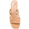 Journee Collection Womens Sevyn Open Square Toe Block Heel Sandals Tan 8.5 - 4 of 4