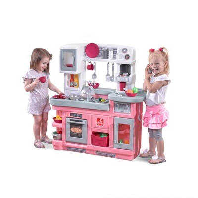 pink colour kitchen set