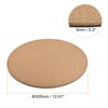 Unique Bargains Home Garden Round Plastic Absorbent Waterproof Cork Plant Pot Mat 12 Inch 2 Pcs - 2 of 4