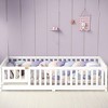 ROOMTEC Floor Bed with Safety Guardrails and Door for Kids - 2 of 4