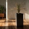 Rosemead Home & Garden, Inc. Rectangular Concrete Outdoor Planter Pot Black 8.7"x8.7" - 4 of 4