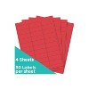 JAM Paper Laser/Inkjet Mailing Address Labels 1" x 2 5/8" Red 4514939 - 2 of 4