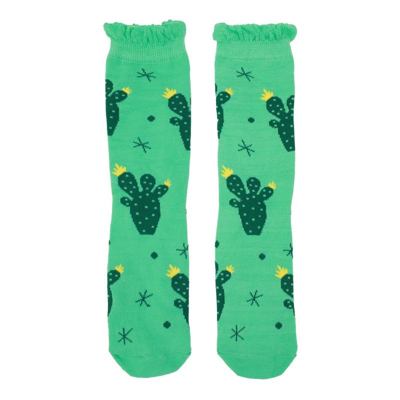 Desert Cacti & Flowers Women's 3-Pair Casual Crew Socks, 4 of 7
