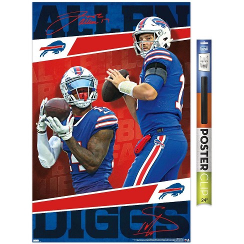 Buffalo Bills JOSH ALLEN STEFON DIGGS - STICKER Vinyl Football NY  Waterproof