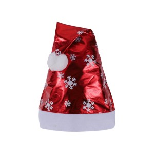 Unique Bargains Christmas Hat Snowflake Sequin Hat Polyester Non-Woven Fabric Red 11.61"x16.93" 1 Pc - 1 of 4