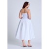 ELOQUII Women's Plus Size Bubble Skirt Midi Dress - 4 of 4