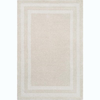 Mark & Day Mardian 5'x7'6" Rectangle Tufted Indoor Area Rugs Ivory: Stain-Resistant Wool & Nylon, Modern Classic Patterns