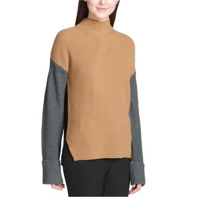 Calvin Klein Womens Colorblocked Knit Sweater