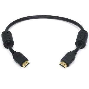 Monoprice High Speed HDMI Cable - 1.5 Feet - Black | 18Gbps, 4K @ 60Hz, 28AWG, HDR, YUV 4:4:4, ARC, Compatible with UHD TV, Blu-ray, PC, Projector - 1 of 3
