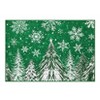 Christmas Snowflake Trees Area Rug – Washable Throw Carpet for Living Room, Bedroom, Kitchen, Dining Room, Nursery, Kids Room & Office - 2 of 4