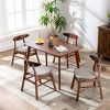 WestinTrends Mid Century Modern Solid Wood Upholstered Dining Side Chair (Set of 4) - 2 of 4