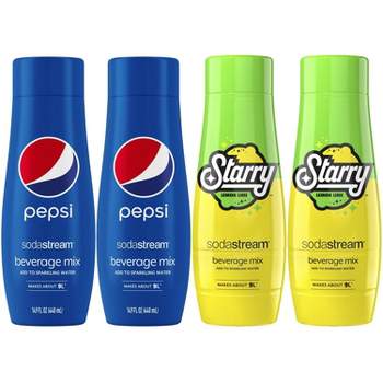 SodaStream Pepsi Starry Beverage Mix Variety Pack - 60 fl oz/4pk