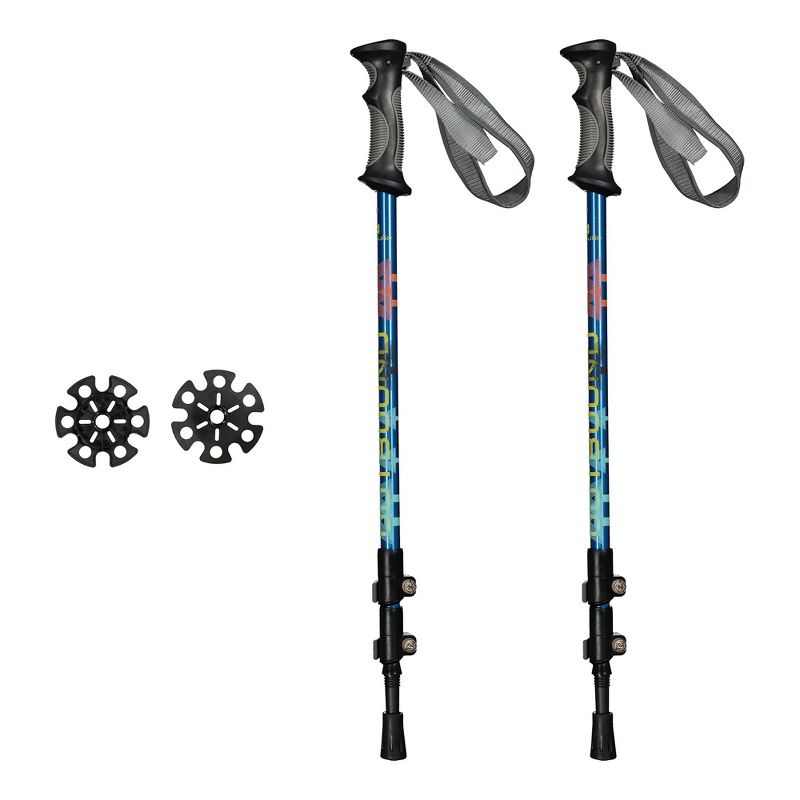 Outbound Lightweight 21 Inch Long Aluminum Framed Snowshoe Kit with Adjustable Poles and Anti Shock Mechanisms, and Carrying Tote Bag, Black, 5 of 7