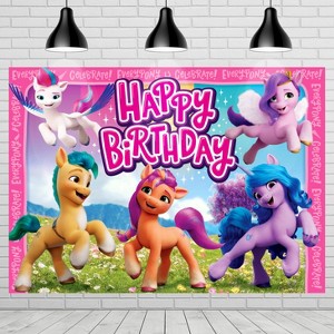Treasures Gifted My Little Pony Backdrop - My Little Pony Party Supplies - 1 of 4