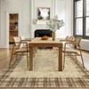 Washable Modern Geometric Bordered Living Room Rugs Soft Low Pile Foldable Carpet for Home Office - 3 of 4