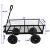 CAVINAS Multi-Functional Rolling Cart,Heavy-Duty Wagon Cart with All-Terrain Wheels,Utility Cart for Garden Camping Shopping - 3 of 4