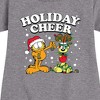 Girls' - Garfield - Feliz Navi Dog Graphic Short Sleeve Fleece Dress - 2 of 4