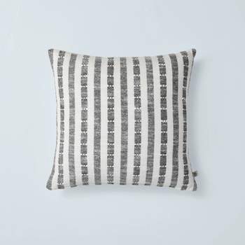 Vertical Texture Stripe Square Throw Pillow - Hearth & Hand™ with Magnolia