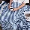 KTMBDW Striped Collection Cotton Throw Blanket Set of 2, 50x60 Inch - 3 of 4