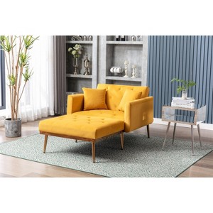 CAVINAS Modern Accent Chair, Fashionable and Classic Style Chaise Accent Chair for Living Room and Hotel Bed Room - 1 of 4