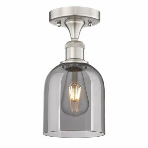 Bella - 1 Light Semi-Flush Mount In Industrial Style-9.63 Inches Tall and 5.5 Inches Wide - 1 of 1
