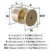 Amerock Balon Round Knob for Cabinets, Drawers, and Furniture - 3 of 4