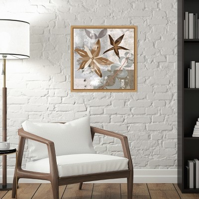 16" x 16" Abstract Landscape Canvas Print in Cool Tones