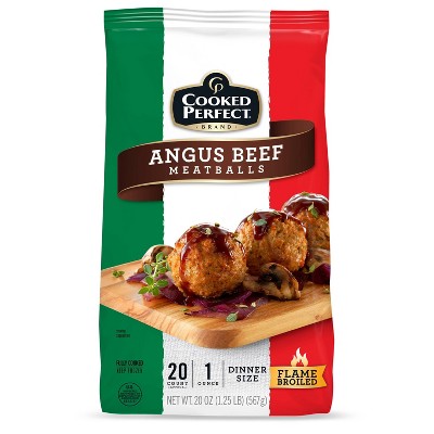 Cooked Perfect Angus Beef Meatballs - Frozen - 20oz