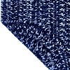 72" x 72" Chenille Tweed Collection Navy & Smoke Blue Reversible Indoor Area Utility Square Rug - Better Trends - 4 of 4