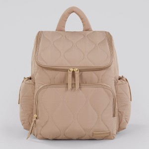 Motherhood Quilted Backpack Diaper Bag, Beige : Target