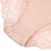 Agnes Orinda Women's Mid-Rise Solid Lace Trim Brief Invisible Underwear - 3 of 4