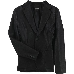 Armani Womens Solid Two Button Blazer Jacket, Black, 46 - 1 of 1
