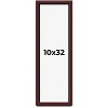 PosterPalooza | Panoramic Shadow Box 1.5" Depth Brown Picture Frame - UV Acrylic, Backing, Hanging Hardware - 2 of 4