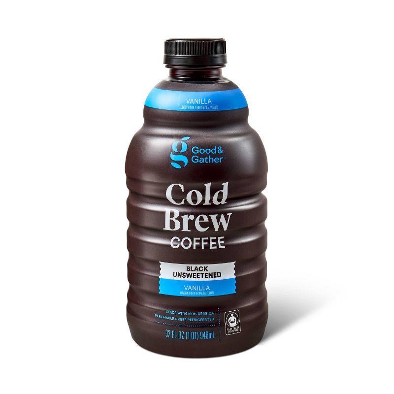 Vanilla Cold Brew Coffee - 32 fl oz - Good &#38; Gather&#8482;, 1 of 5