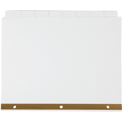 MyOfficeInnovations Big Tab Write-On Paper Dividers 8-Tab White 4/Pack (13510/23178) 477149