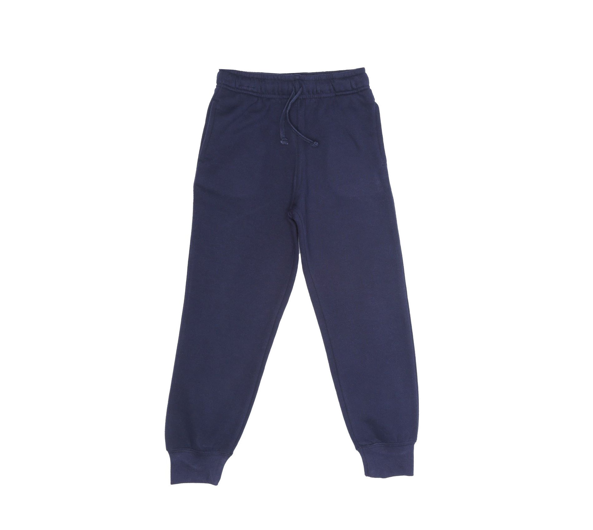 EVERYDAY KIDS Boys Cotton Fleece Sweatpants Joggers with Pockets; Boys Athletic Sweat Pants - Soft and Breathable Cotton/Poly Blend, Navy, Size 8